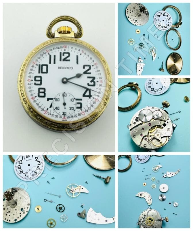 Montre de poche vintage Helbros